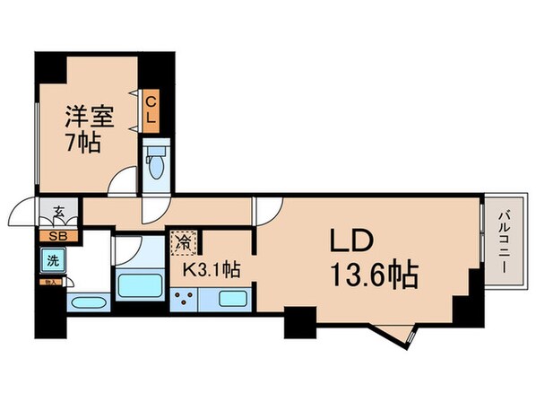 MG目黒駅前の物件間取画像